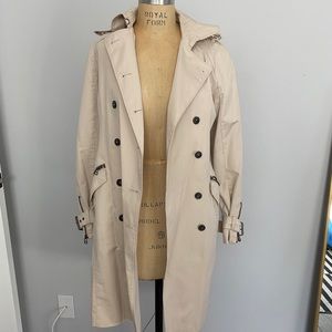 Zara water repellant trench coat